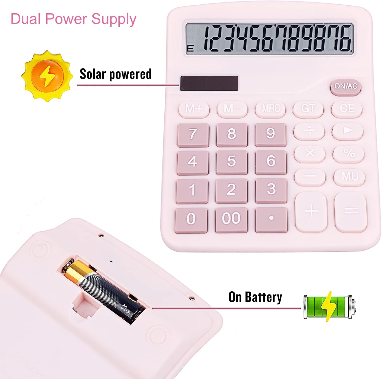 Pink Solar Calculator for Professionals