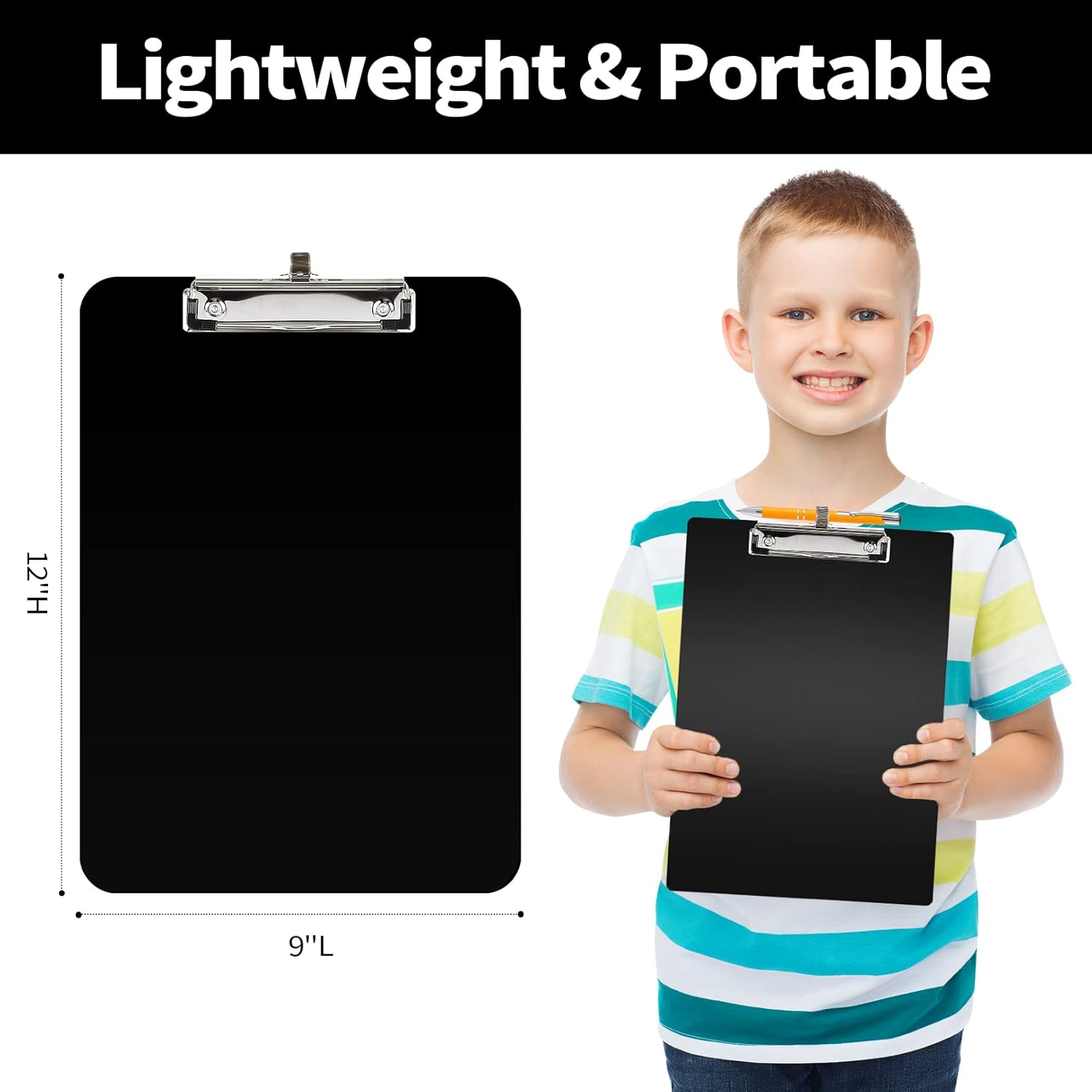 Compact Clipboard with Pen Holder