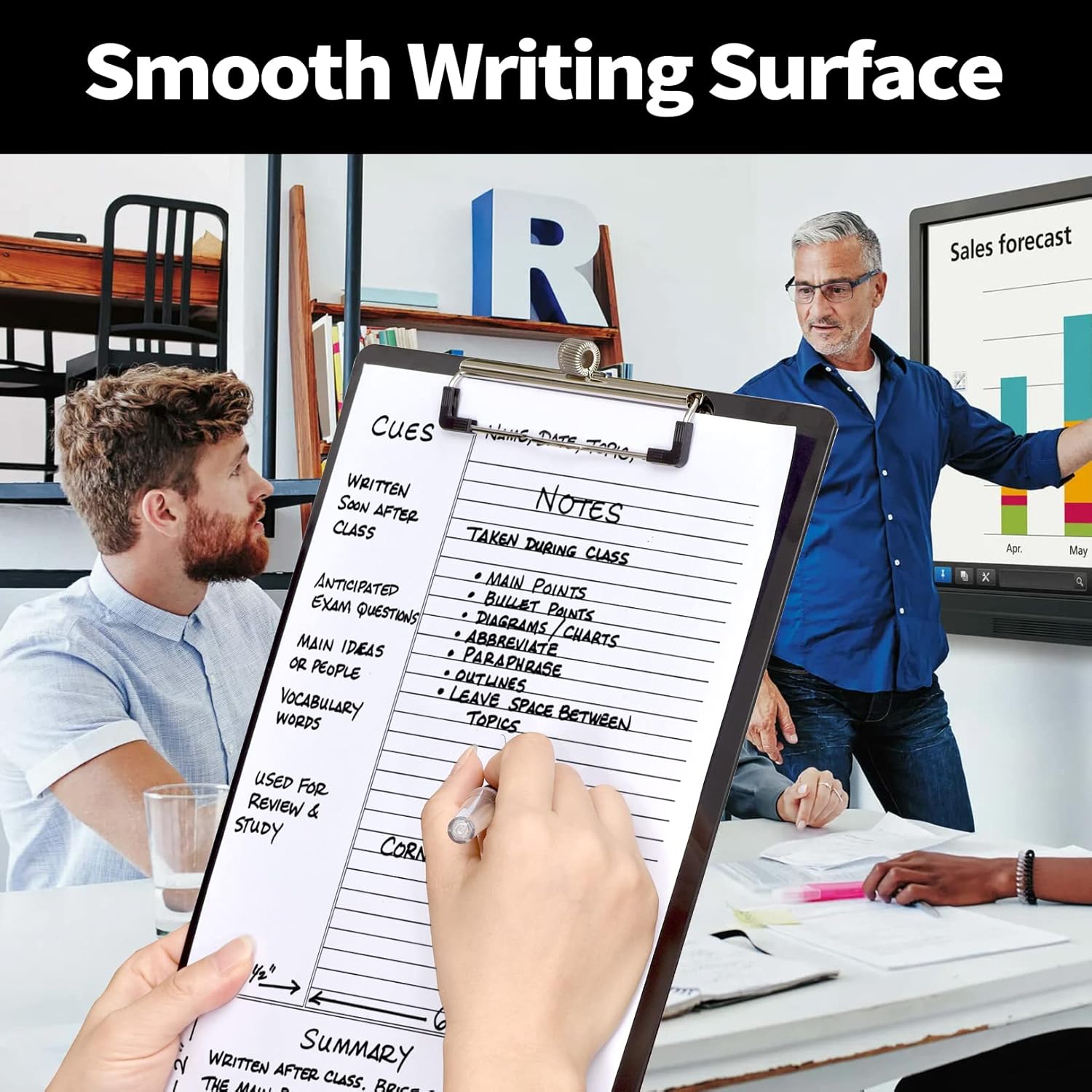 Compact Clipboard with Pen Holder