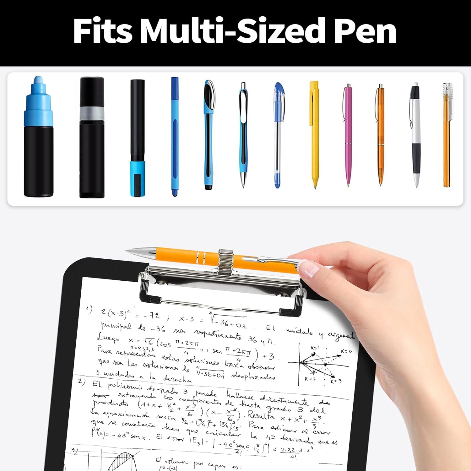 Compact Clipboard with Pen Holder