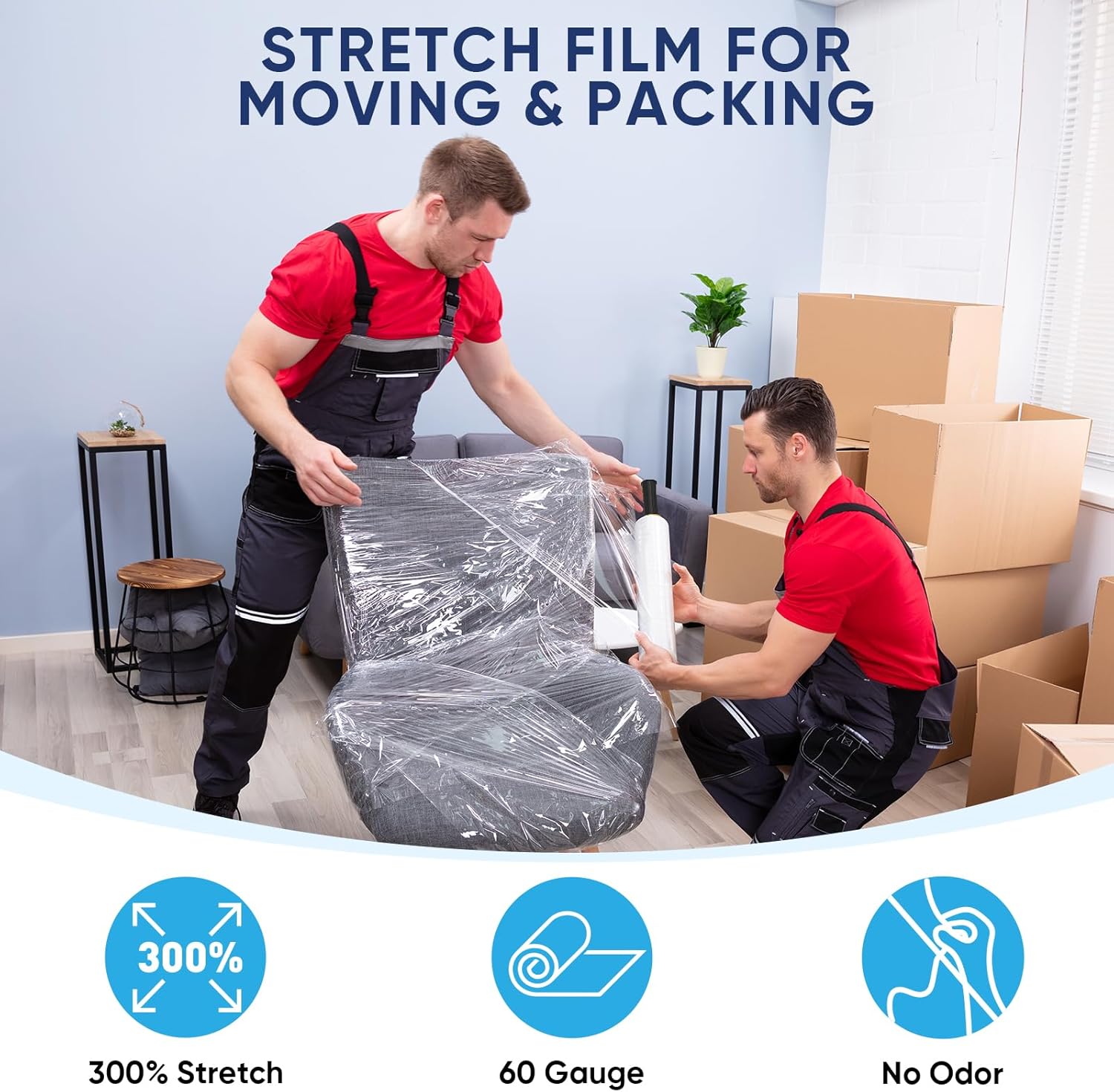 TICONN Clear Wrap with Handles (15"x1000') Don’t wait—Pre-order your shipping supplies today and let D&B handle the delivery to your booth!