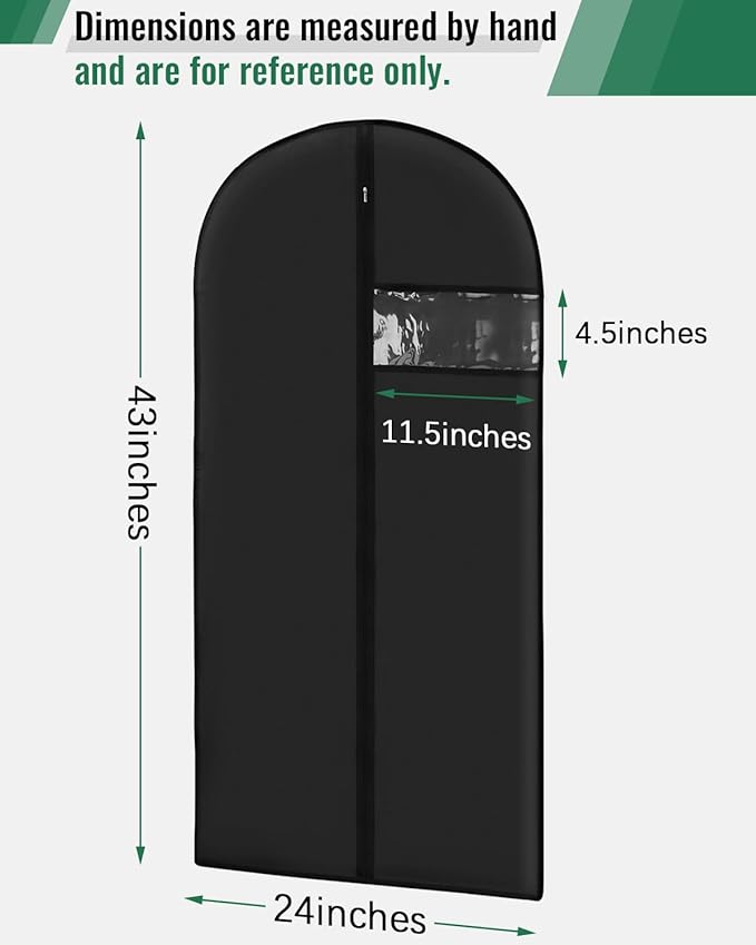 Garment Bags for Hanging Clothes (8 Packs)