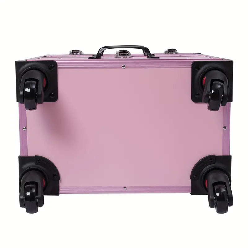 Rolling Makeup Train Case Cosmetic Trolley
