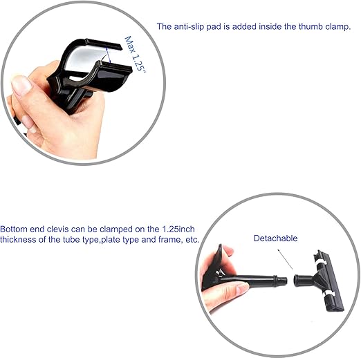 Plastic Adjustable Clip Sign Holder Stand POP Clamp