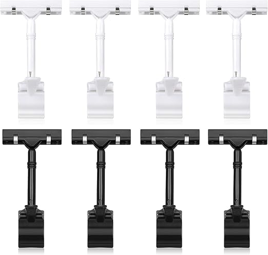 Plastic Adjustable Clip Sign Holder Stand POP Clamp
