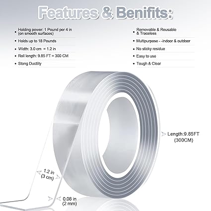 Double Sided Tape Heavy Duty: Recently approved adhesive tape is now permitted for use