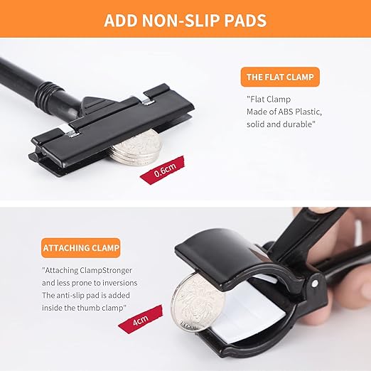 Plastic Adjustable Clip Sign Holder Stand POP Clamp