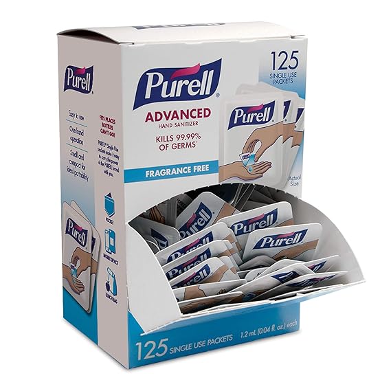Purell Travel Hand Sanitizer Packets (125 Count)