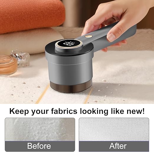 Rechargeable Fabric Shaver with Digital Display