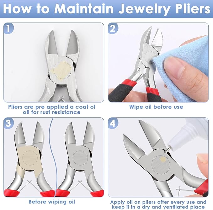 Wire Cutters, Small Side Cutters for Crafts