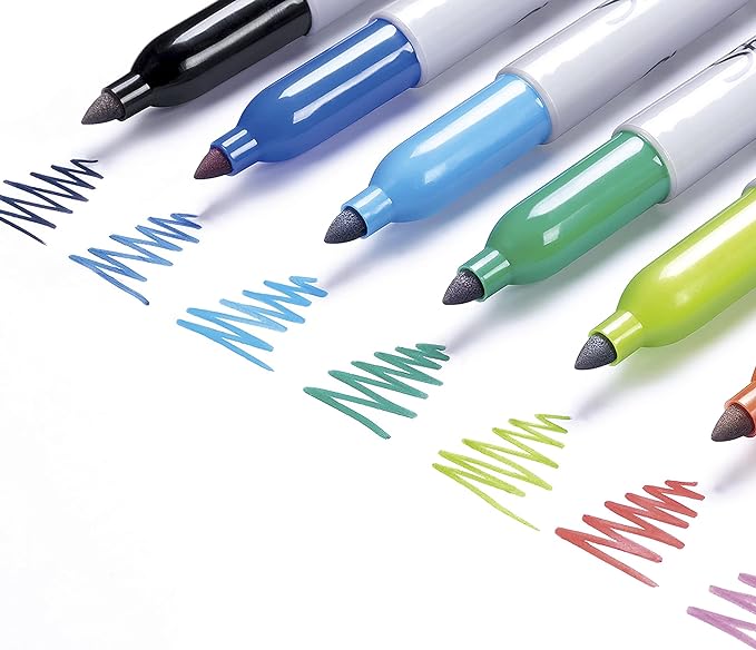 SHARPIE Permanent Markers, Quick Drying And Fade Resistant, 12 Count