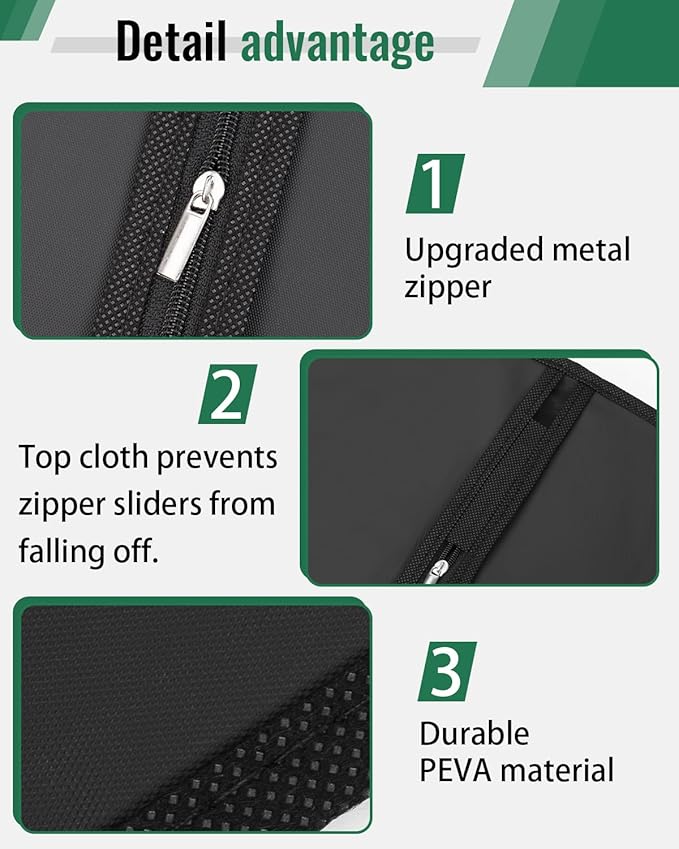 Garment Bags for Hanging Clothes (8 Packs)