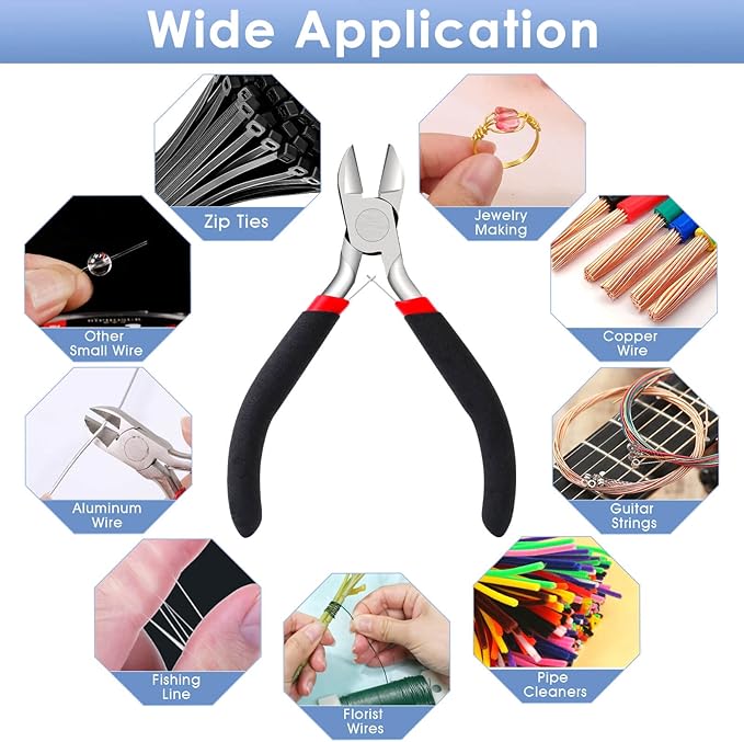 Wire Cutters, Small Side Cutters for Crafts