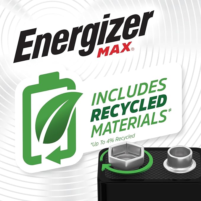 Energizer MAX 9V Batteries (2 Pack)