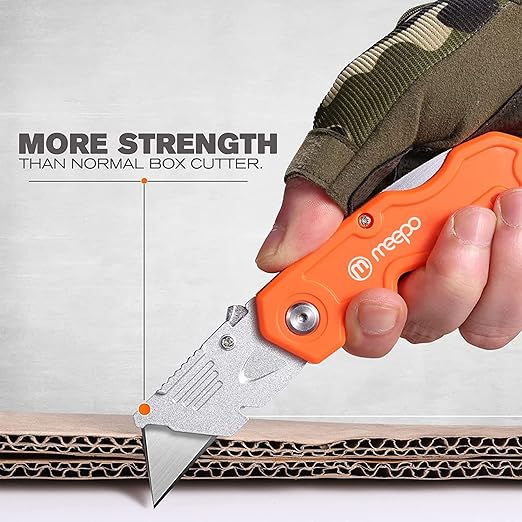 Durable Folding Box Cutters (4-Pack)