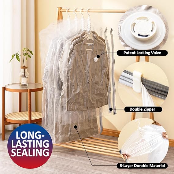 Hanging Vacuum Storage Bags (Pack of 4)