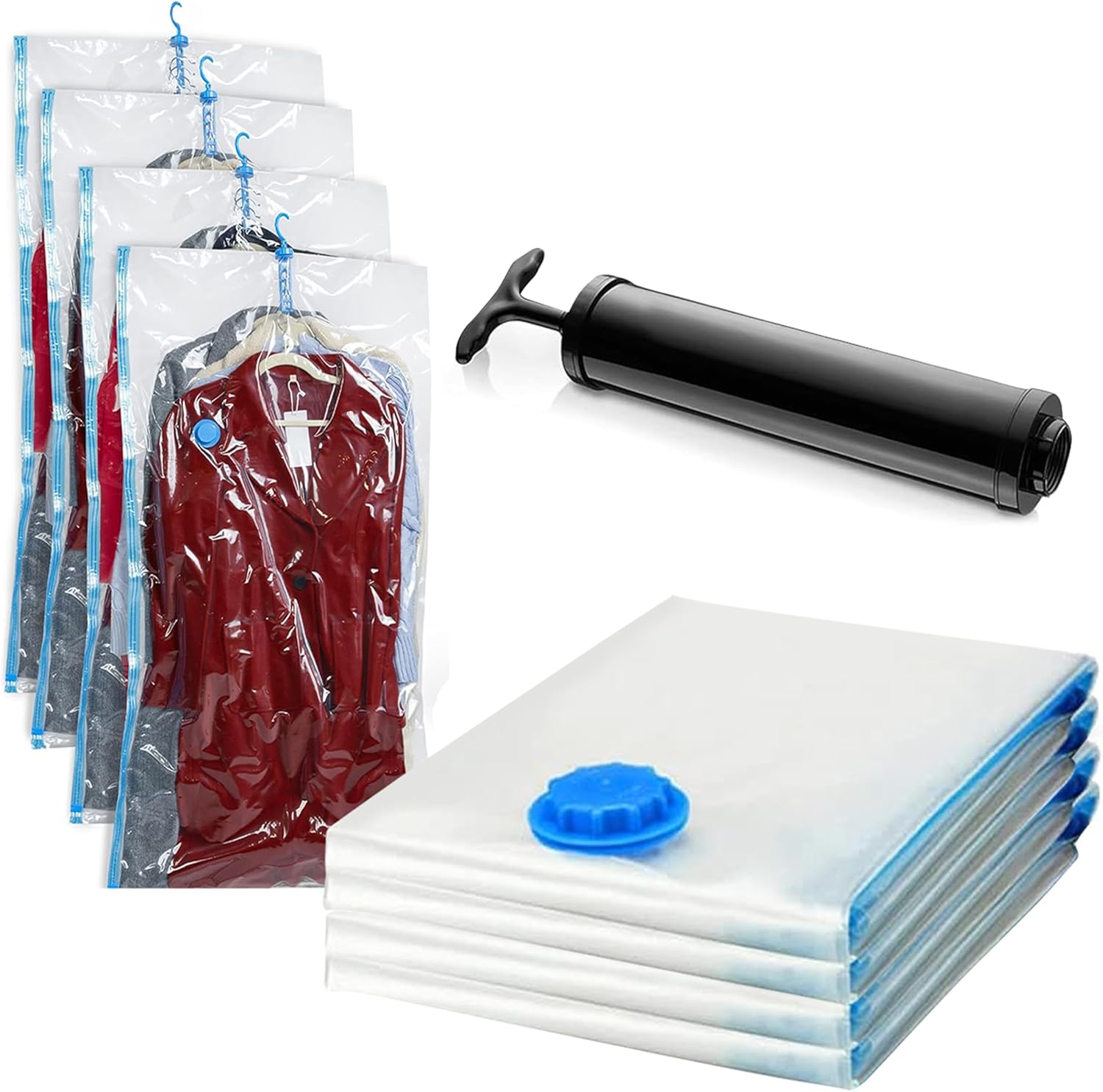 Space Saver Hanging Vacuum Storage Bags ( Hanging 4 Pack )