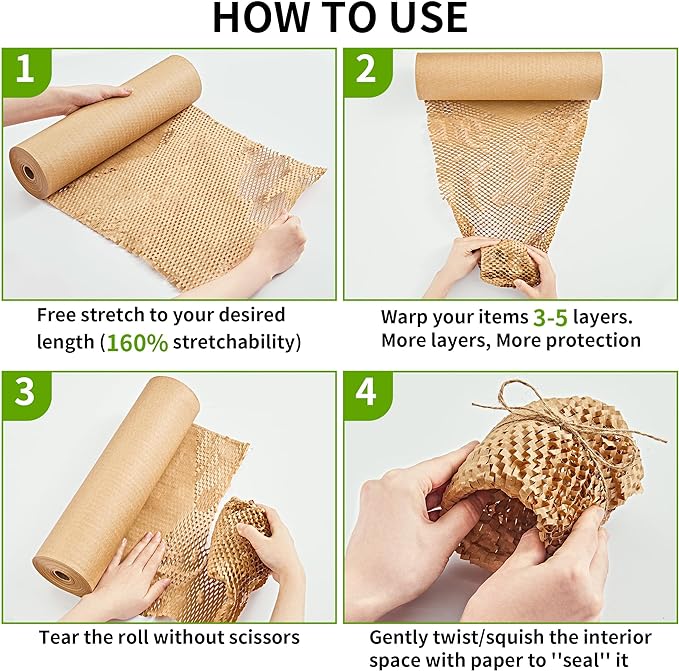 JARLINK Honeycomb Packing Paper