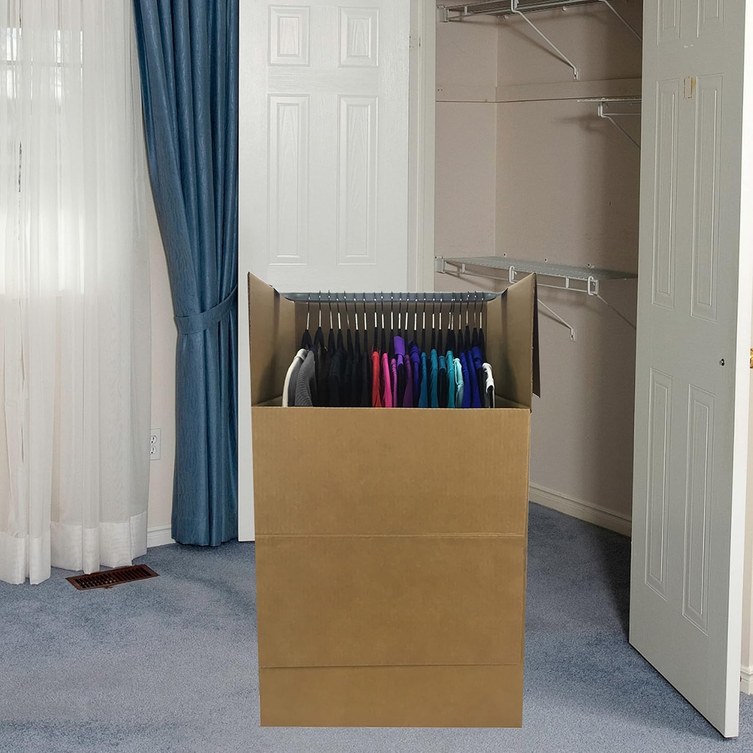 Uboxes 'Shorty' Space Saving Wardrobe Moving Boxes (Bundle of 6)