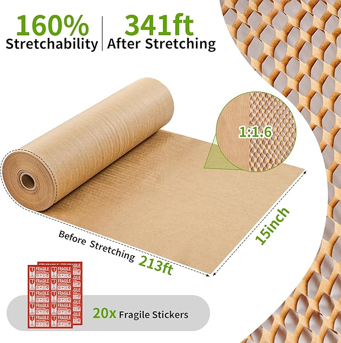JARLINK Honeycomb Packing Paper