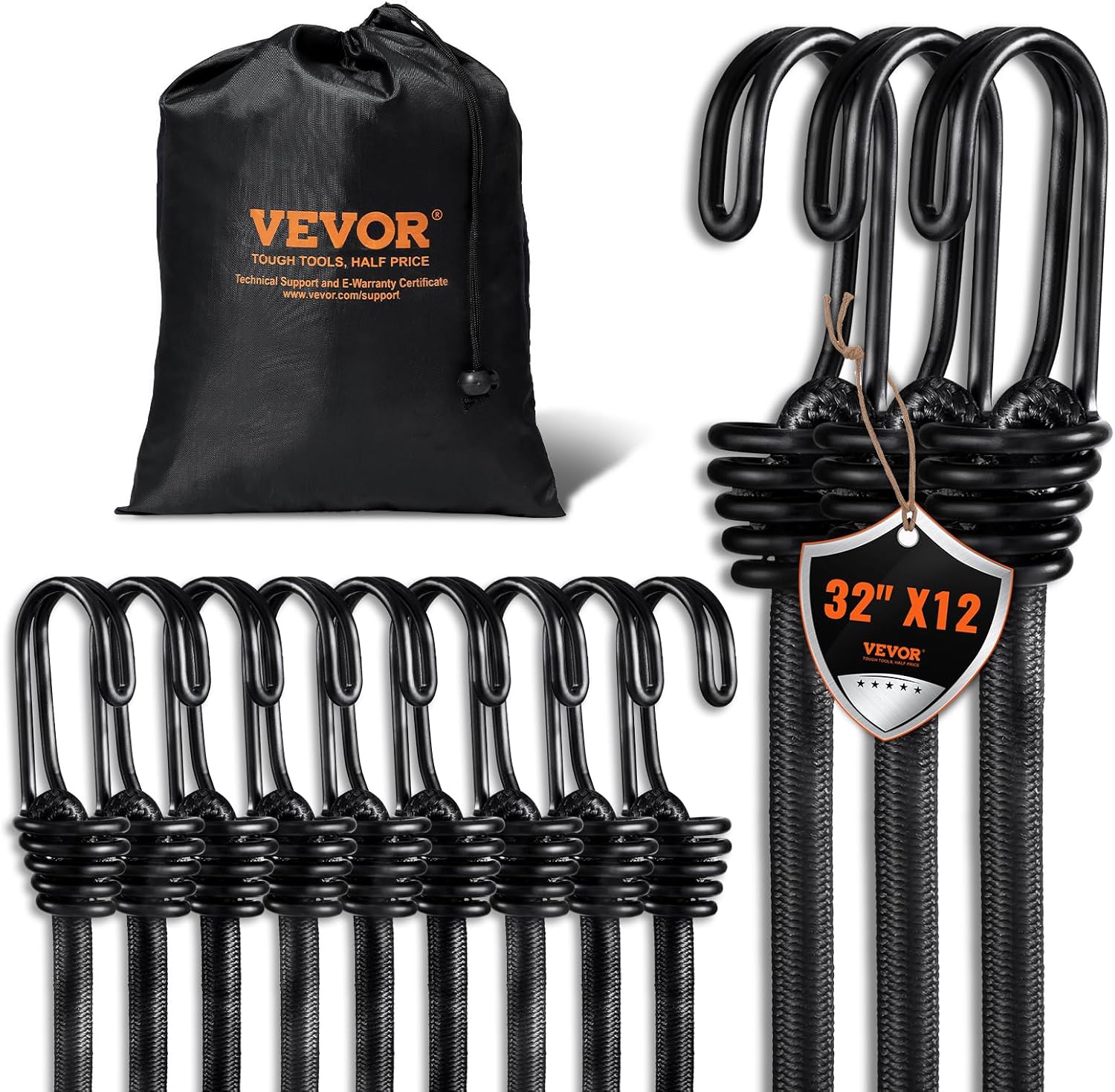 VEVOR Bungee Cords with Hooks