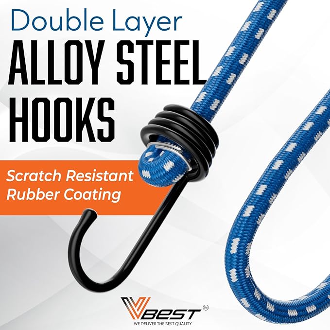 Heavy Duty Bungee Cords with Hooks